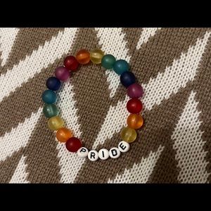 LGBT Pride Rainbow Beaded Bracelet